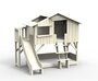 Mathy by Bols Treehouse Etagenbett-Plattform und Rutsche - Beige Ivory