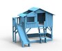 Mathy by Bols Treehouse Etagenbett-Plattform und Rutsche - Azur Blue