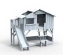 Mathy by Bols Treehouse Etagenbett-Plattform und Rutsche - Powder Blue