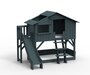 Mathy by Bols Treehouse Etagenbett-Plattform und Rutsche - Basalte Grey