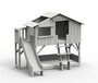 Mathy by Bols Treehouse Etagenbett-Plattform und Rutsche - Pearl Grey