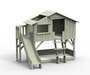 Mathy by Bols Treehouse Etagenbett-Plattform und Rutsche - Moss Grey