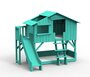 Mathy by Bols Treehouse Etagenbett-Plattform und Rutsche - Light Green