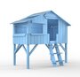 Mathy by Bols Treehouse Einzelbett mit Rutsche - Azur Blue