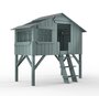 Mathy by Bols Treehouse Einzelbett mit Rutsche - Thunderstrome Grey