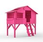 Mathy by Bols Treehouse Einzelbett mit Rutsche - Summer Pink
