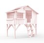 Mathy by Bols Treehouse Einzelbett mit Rutsche - Powder Pink