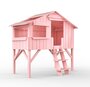 Mathy by Bols Treehouse Einzelbett mit Rutsche - Very Light Pink