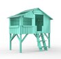 Mathy by Bols Treehouse Einzelbett mit Rutsche - Light Green