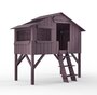 Mathy by Bols Treehouse Einzelbett mit Rutsche - Cuberdon Purple