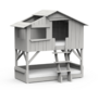 Mathy by Bols Treehouse Etagenbett mit Rutsche - Pearl Grey
