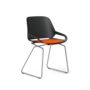 Aeris Numo Kufengestell - Chrom Glänzend - Schwarz - Orange-Rot