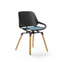 Aeris Numo Holzbeine Eiche - Wie Sitzschalenfarbe - Schwarz - Blau