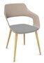 Wilkhahn Occo Universalstuhl Vierbeingestell Eiche - Sitzpolster - graubeige