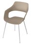 Wilkhahn Occo Universalstuhl Vierbeingestell Glanzchrom - Graubeige