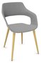 Wilkhahn Occo Universalstuhl Vierbeingestell Eiche - Innenpolster -  Graubeige