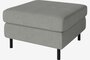 Bolia Scandinavia Hocker 70 - Rehbraun-Flachgewebt-Hellgrau