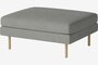 Bolia Scandinavia Remix Hocker 90 cm - Fawn-Flachgewebt-Hellgrau