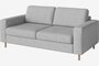 Bolia Scandinavia 2 Sitzer Sofa - Fawn Flach gewebt Hellgrau