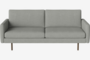 Bolia Scandinavia Remix 2½ Sitzer Sofa - 17 cm dicke, dunkel geölte Eiche