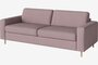 Bolia Scandinavia 3 Sitzer Schlafcouch Mit integrierten Rädern - Linea Velvet Rosa