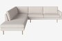 Bolia Scandinavia Remix 5 Sitzer Ecksofa Mit Open End - 17 cm dicke geölte Eiche - Links