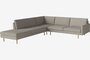 Bolia Scandinavia Remix 5 Sitzer Ecksofa Mit Open End - Monza-Boucle-Sand - Links