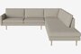 Bolia Scandinavia Remix 5 Sitzer Ecksofa Mit Open End - Monza-Boucle-Sand - Rechts