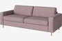 Bolia Scandinavia 3 Sitzer Schlafcouch Kaltschaum Matratze - Linea-Samt-Rosa