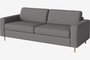 Bolia Scandinavia 3 Sitzer Schlafcouch Kaltschaum Matratze - London-Flachgewebe-Multi-Grau