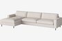 Bolia Scandinavia 4 Sitzer Sofa Mit Chaiselongue - Linea - Samt - Beige - Links