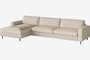 Bolia Scandinavia 4 Sitzer Sofa Mit Chaiselongue - Monza-Boucle-Beige - Links