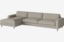 Bolia Scandinavia 4 Sitzer Sofa Mit Chaiselongue - Monza-Boucle-Sand - Links
