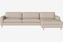 Bolia Scandinavia 4 Sitzer Sofa Mit Chaiselongue - London - Flach gewebt - Hellbeige - Rechts
