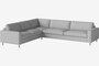 Bolia Scandinavia 6 Sitzer Ecksofa 2 Ecke 3 - London - Flach gewebt - Hellgrau
