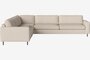 Bolia Scandinavia 6 Sitzer Ecksofa 2 Ecke 3 - 15 cm geöltes Walnussholz