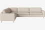 Bolia Scandinavia 6 Sitzer Ecksofa 2 Ecke 3 - 13 cm weiß pigmentierte geölte Eiche