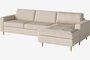 Bolia Scandinavia 2½ Sitzer Schlafcouch Mit Chaiselongue - Monza - Bouclé - Beige - Rechts