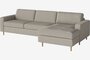 Bolia Scandinavia 2½ Sitzer Schlafcouch Mit Chaiselongue - Monza - Bouclé - Sand - Rechts