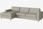 Bolia Scandinavia 2½ Sitzer Schlafcouch Mit Chaiselongue - Vilme - Bouclé - Sand - Links