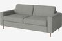 Bolia Scandinavia 2½ Sitzer Schlafcouch Mit Integrierten Rädern - Fawn-Flat-woven-Light-Grey