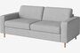 Bolia Scandinavia 2½ Sitzer Schlafcouch Mit Integrierten Rädern - London-Flatwoven-Light-Grey