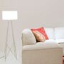Flos Stehleuchte Ray F2 von Flos  Hellrosa RAL 3015, Glasschirm, grau-1
