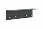 Frost WANDGARDEROBE m/5 HAKEN - Schwarz/Poliert