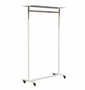 Frost BUKTO m/Räder und Top-Regal U6010 -Weiss/ gold