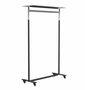 Frost BUKTO m/Räder und Top-Regal U6010 -Schwarz/poliert