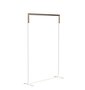 Frost Bukto Kleiderständer U6003, 100CM - Weiß Matt/Gold Poliert