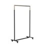 Frost Bukto 100cm M/Räder U6005 - Schwarz Matt / Gold Poliert