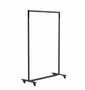 Frost Bukto 100cm M/Räder U6005 - Schwarz Matt / Schwarz Poliert