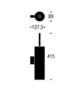 Frost NOVA2 Toilettenbürste 2, Wand N1911
